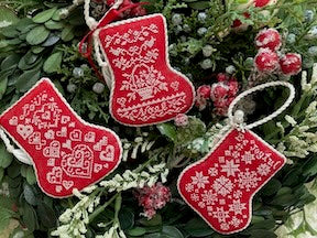Scandinavian Red Stockings- JBW Designs