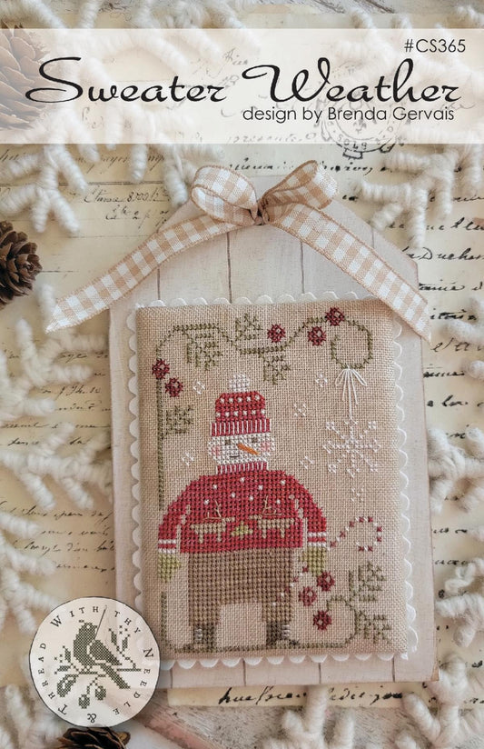 Sweater Weather- With Thy Needle & Thread - Brenda Gervais - Cross Stitch Pattern