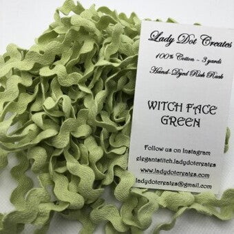 Rick Rack Trim by Lady Dot Creates - Witch Face Green