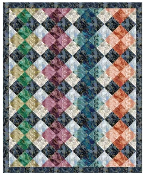 Marbled Earth Quilt Kit by Benartex