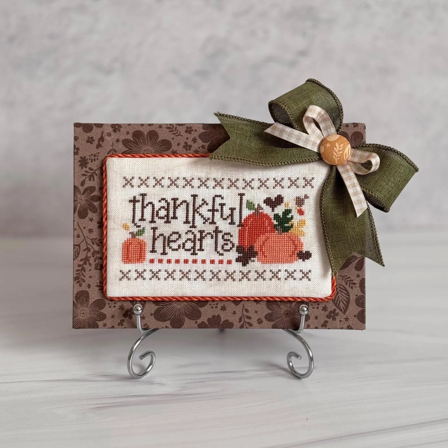 Thankful Hearts - Cherry Hill Stitchery