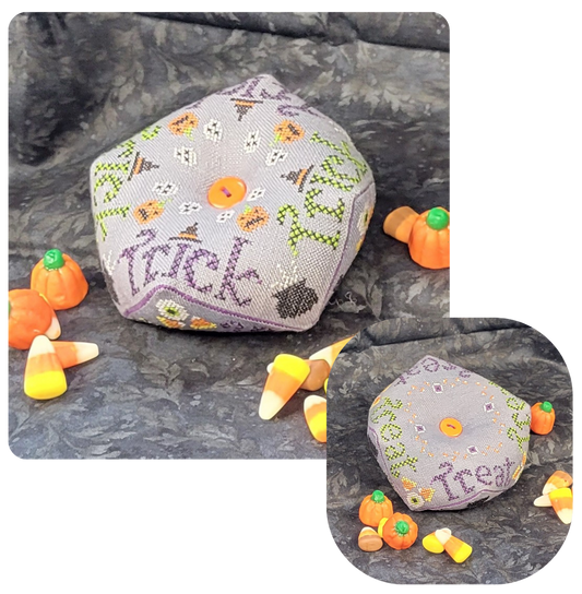 Pre-Order - Trick or Treat Biscornu by Wildflower Stitching