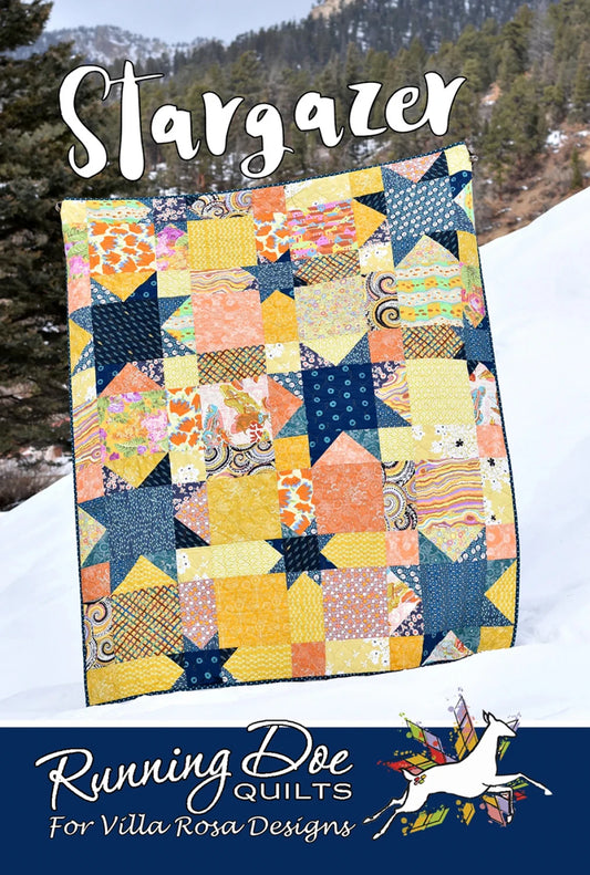 Stargazer Quilt Pattern by Villa Rosa Designs for Running Doe Quilts