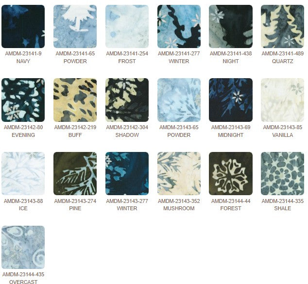 Winter Pines by Lunn Studios Collection for Robert Kaufman  2.5" Strips