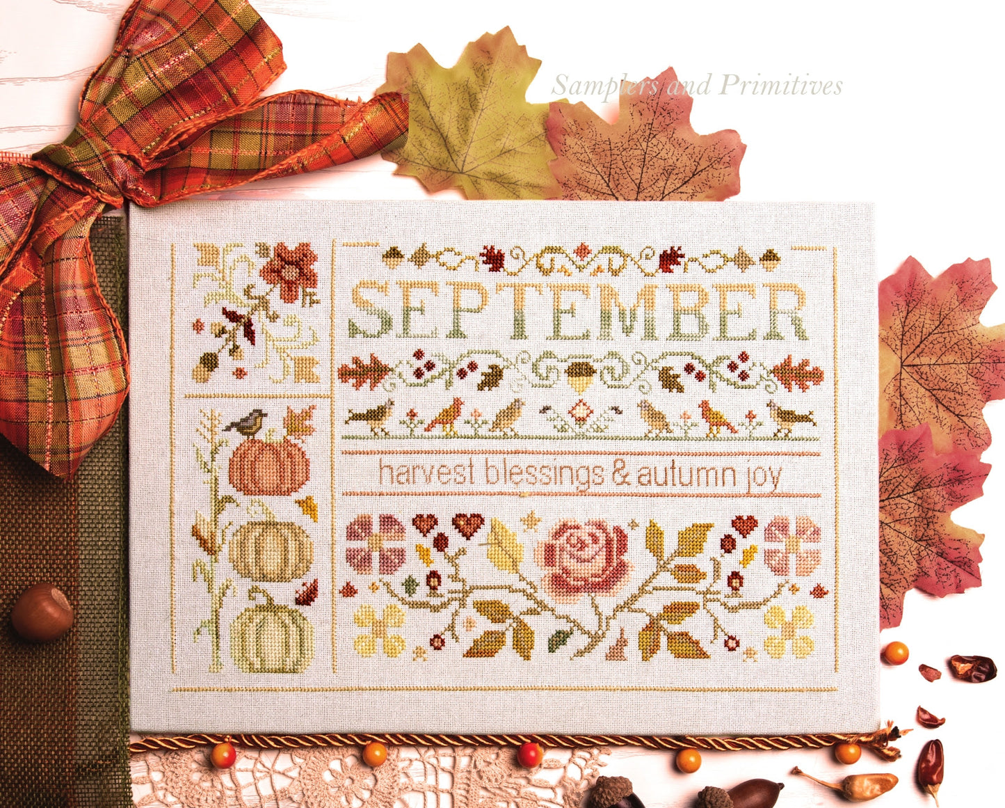 Pre-Order -Autumn Joy  by Samplers and Primitives