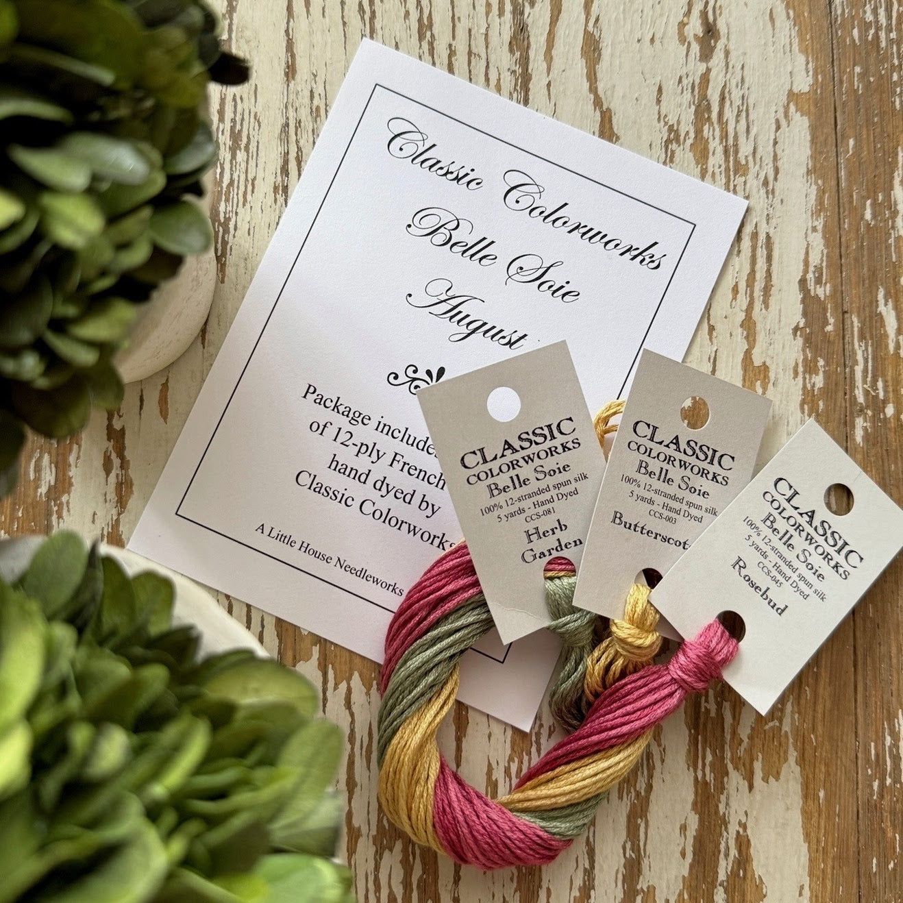 Belle Soie August Silk Floss Pack by Classic Colorworks