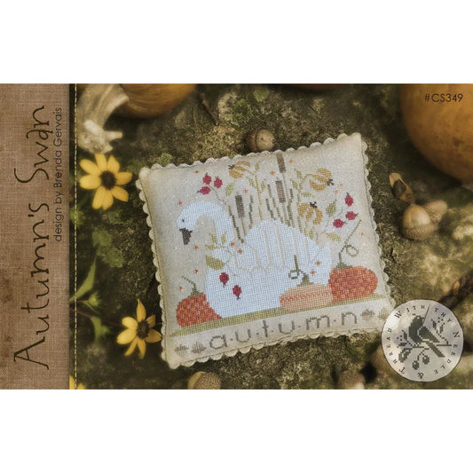 Autumn Swan - With Thy Needle & Thread - Brenda Gervais - Cross Stitch Pattern