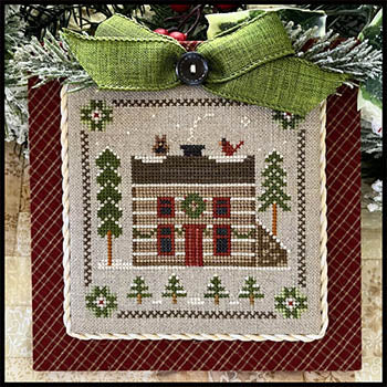 Log Cabin "Log Cabin Christmas", Log Cabin Christmas #8 - Little House Needleworks - Cross Stitch Pattern