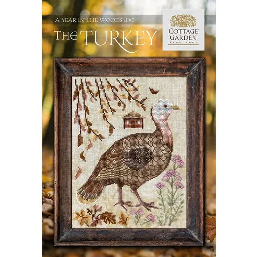 The Turkey #5 - A Year in the Woods - Cottage Garden Samplings - Cross Stitch Pattern
