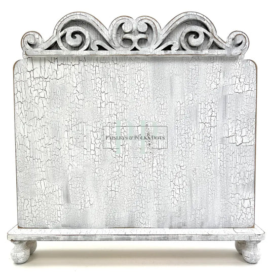 Folk Art Cross Stitch Frame - Unfinished Wood by Paisleys and Polka Dots