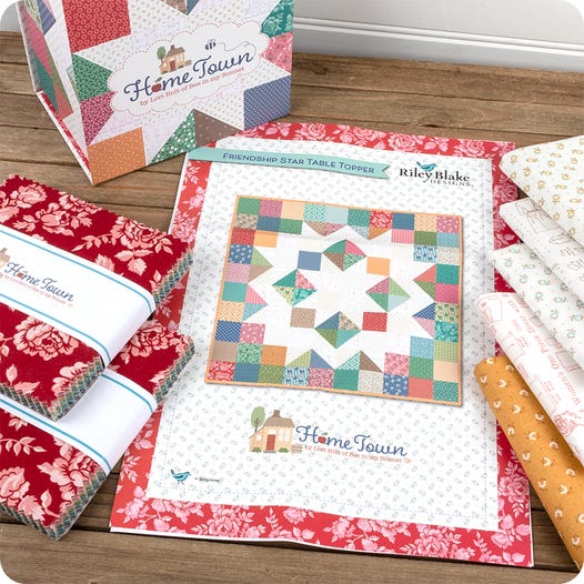 Home Town Friendship Star Table Runner Quilt Kit by Lori Holt