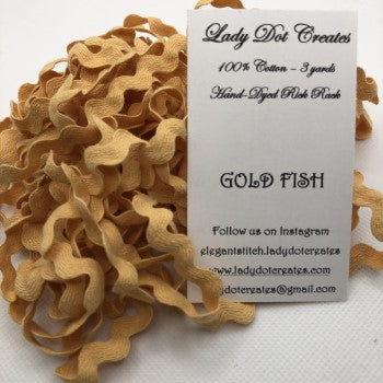 Rick Rack Trim by Lady Dot Creates - Gold Fish