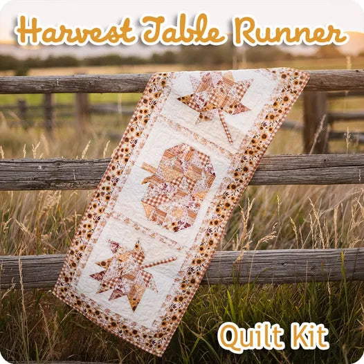 Harvest Table Runner Quilt Kit Featuring Harvest on the Prairie by Modern Prairie - Riley Blake