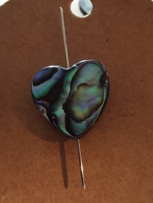 Needleminder- Heart-Marbled w/needle hole