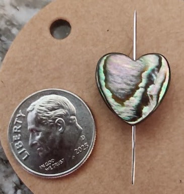 Needleminder- Heart-Marbled w/needle hole