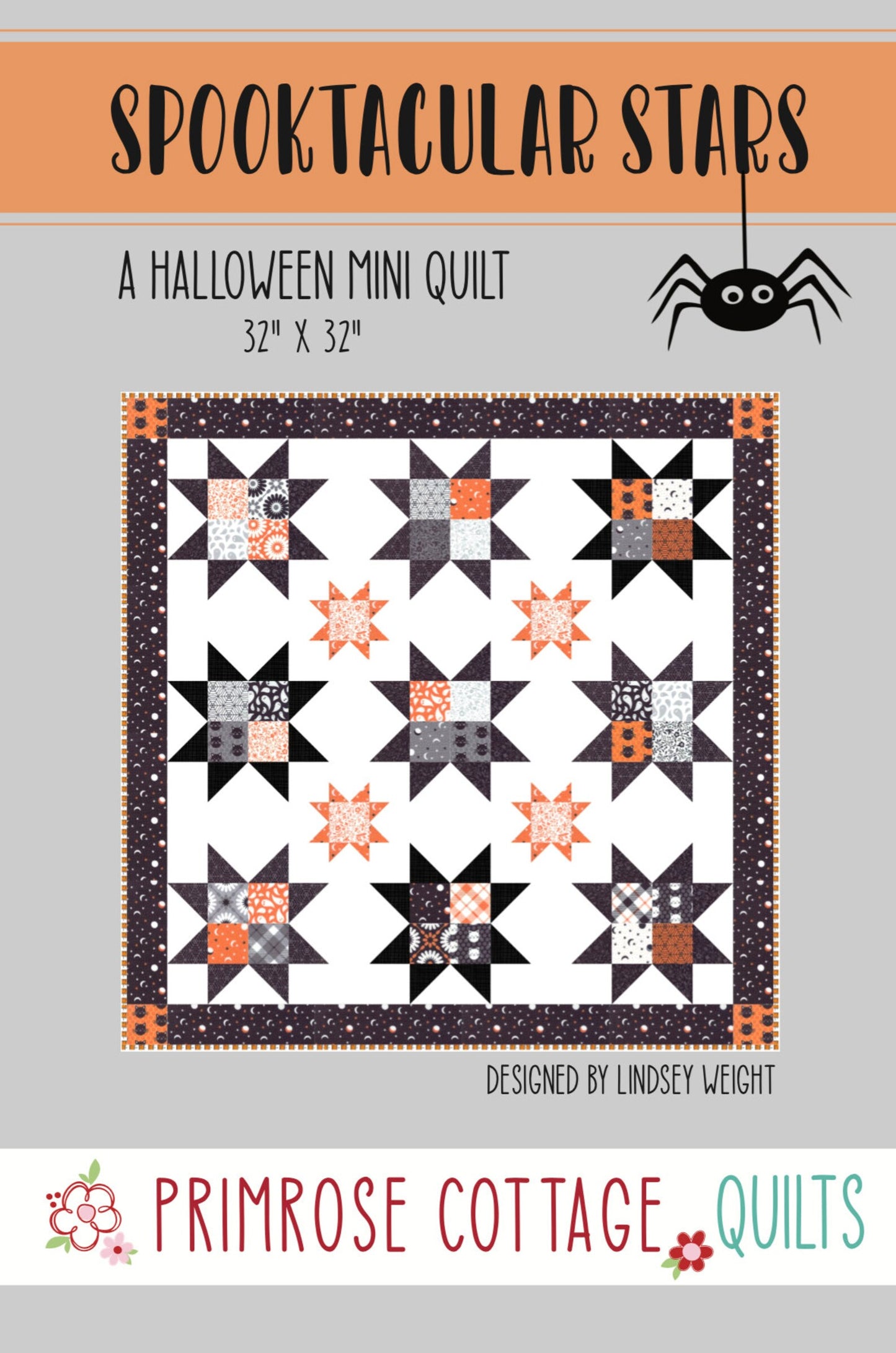 Spooktacular Stars Quilt Pattern by Primrose Cottage Quilts