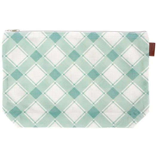 Jade Gingham Mesh Mad for Plaid Project Bag