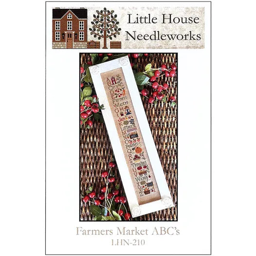 Farmers Market ABC's Cross Stitch Pattern With Classic Colorworks Thread by Little House Needleworks