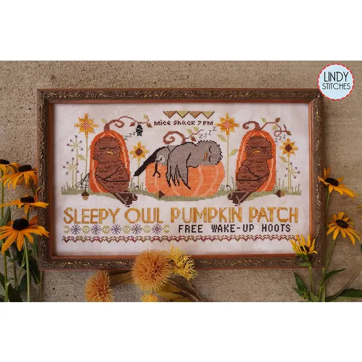 Sleepy Owl Pumpkin Patch- Lindy Stitches