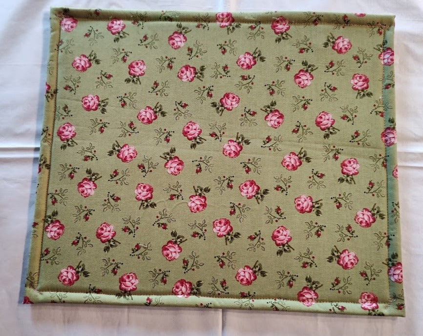 Project Bag-Pink Inside w/Green Floral accent