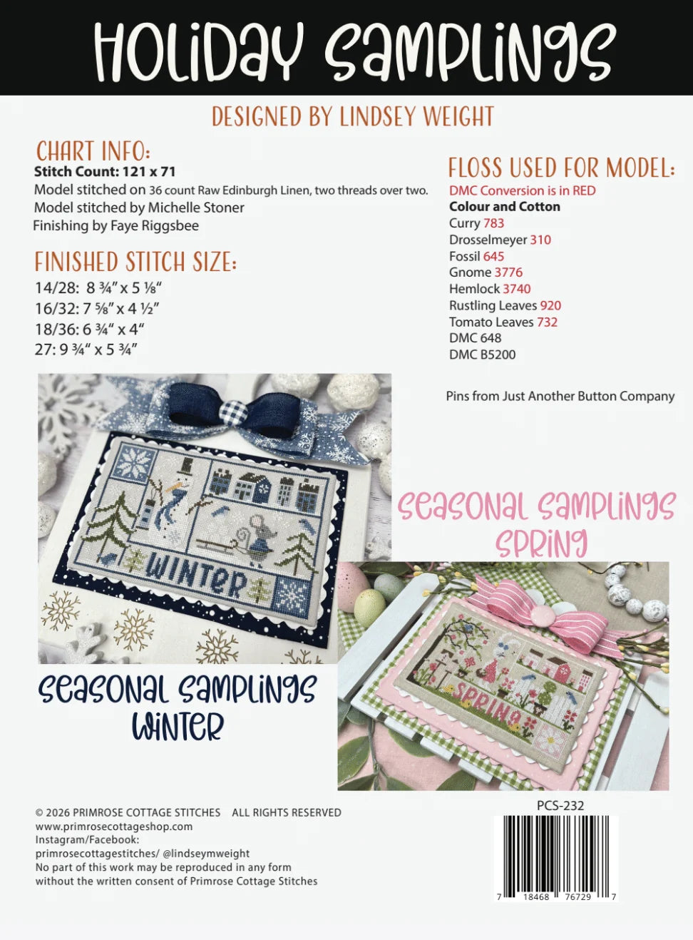 Holiday Samplings: Halloween by Primrose Cottage