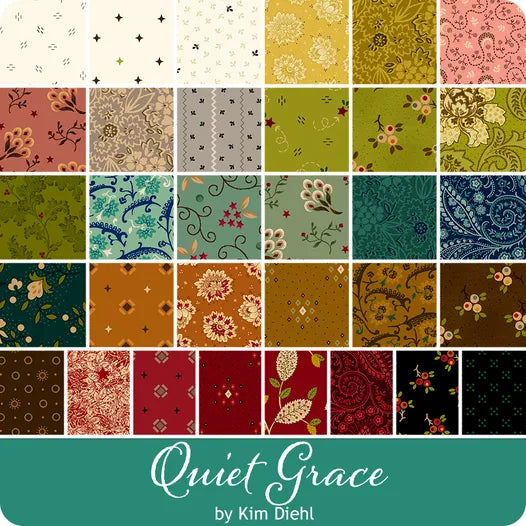 Quiet Grace - Fat Quarter Bundle - by Kim Diehl for Henry Glass & Company