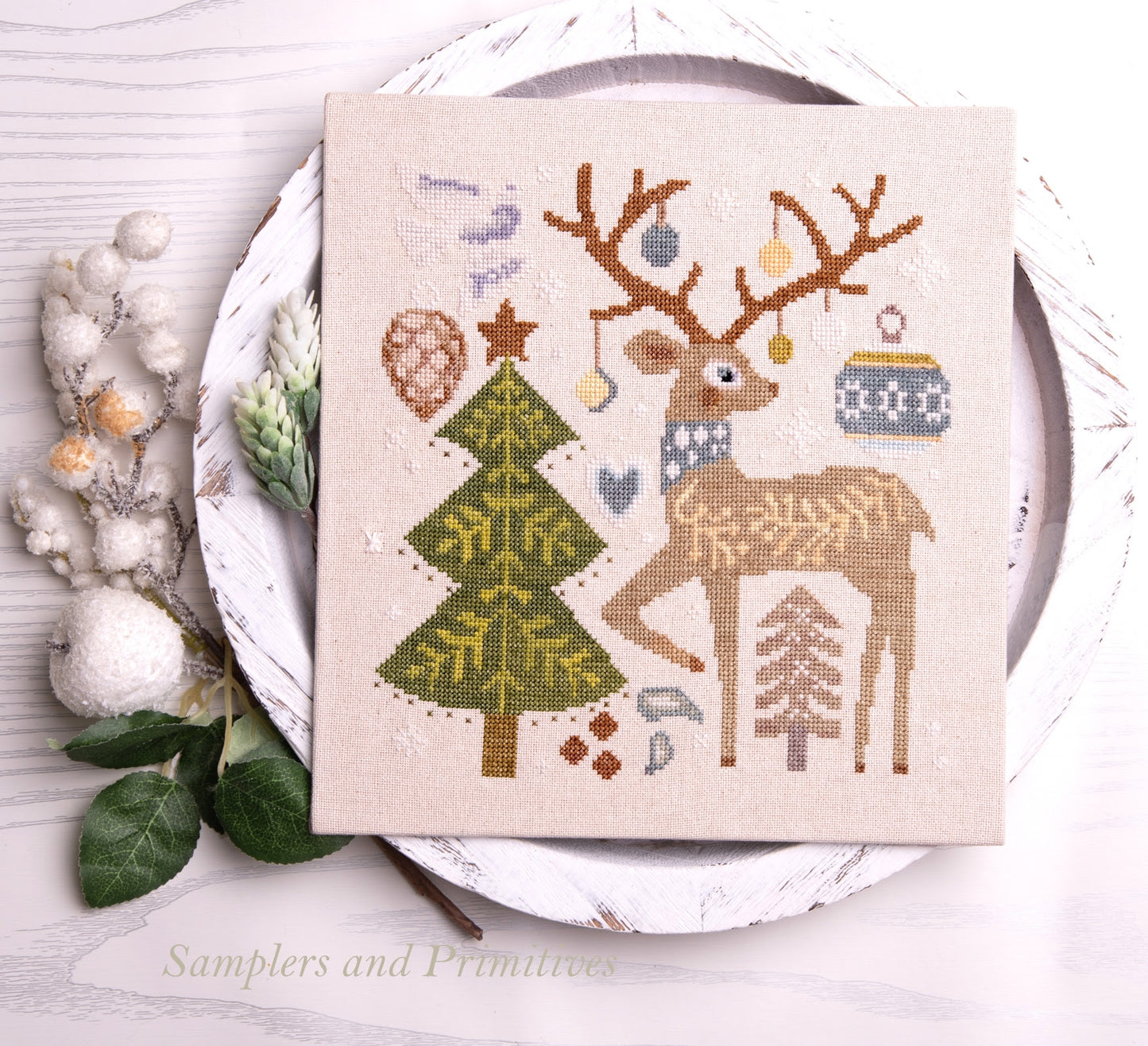 Pre-Order -Festive Reindeer by Samplers and Primitives