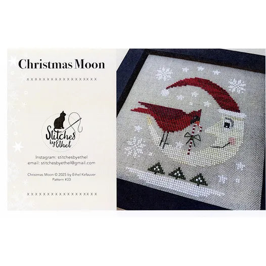 Christmas Moon- Stitches by Ethel