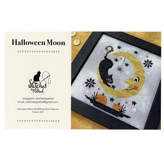 Halloween Moon - Stitches by Ethel