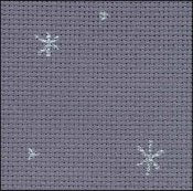 20Ct Aida Sparkle Grey/Silver – Zweigart Cross Stitch Fabric – More Information in Description