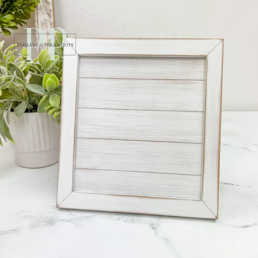 Spring Comes Again Shiplap Frame - Unfinished Wood Display by Paisleys and Polka Dots