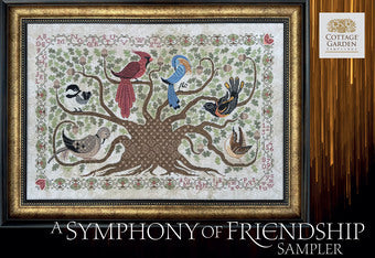 Symphony of Friendship Sampler - Cottage Garden Samplings