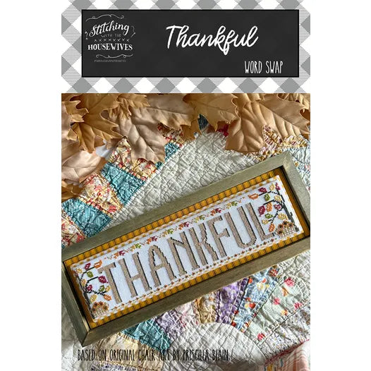 Thankful - Word Swap - Stitching With the Housewives