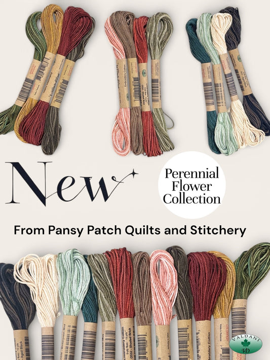 Floss Pack for Perennial Flower Sampler - Pansy Patch Quilts and Stitchery