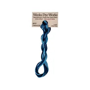 Father's Day #4117 by Weeks Dye Works- 5 yds Hand-Dyed, 6 Strand 100% Cotton Cross Stitch Embroidery Floss