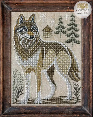 The Wolf - A Year in the Woods II #01 - Cottage Garden Samplings - Cross Stitch Pattern