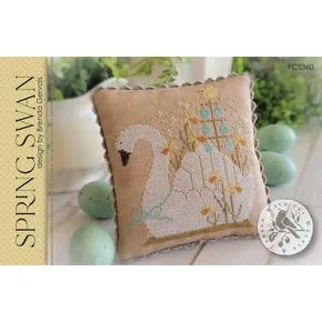Spring Swan - With Thy Needle & Thread - Brenda Gervais - Cross Stitch Pattern