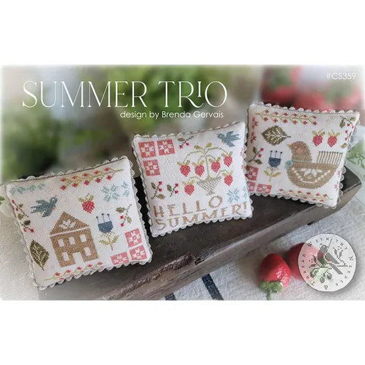 Summer Trio - With Thy Needle & Thread - Brenda Gervais - Cross Stitch Pattern