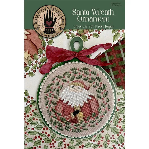 Santa Wreath by Teresa Kogut