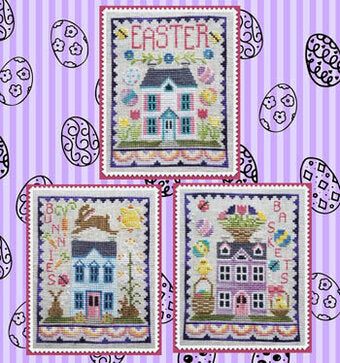 Easter House Trio – Waxing Moon Designs