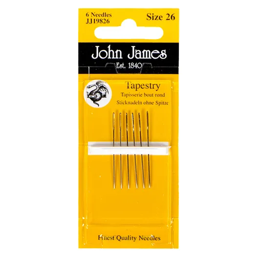 John James Tapestry Needles - Size 24, 26 & 28