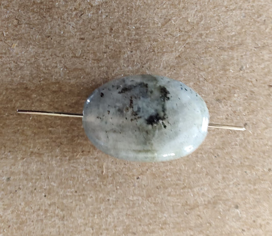 Needle Minder - GreyMarble Oval w/ needle hole