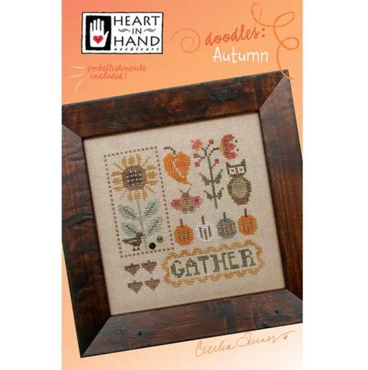 Cross Stitch Pattern - Doodles: Autumn - Heart In Hand