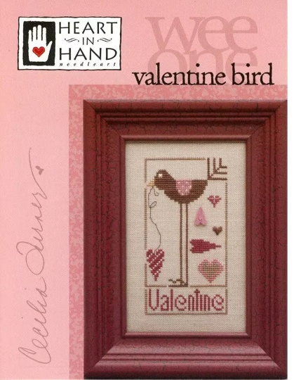 Valentine Bird- Wee One - Heart in Hand