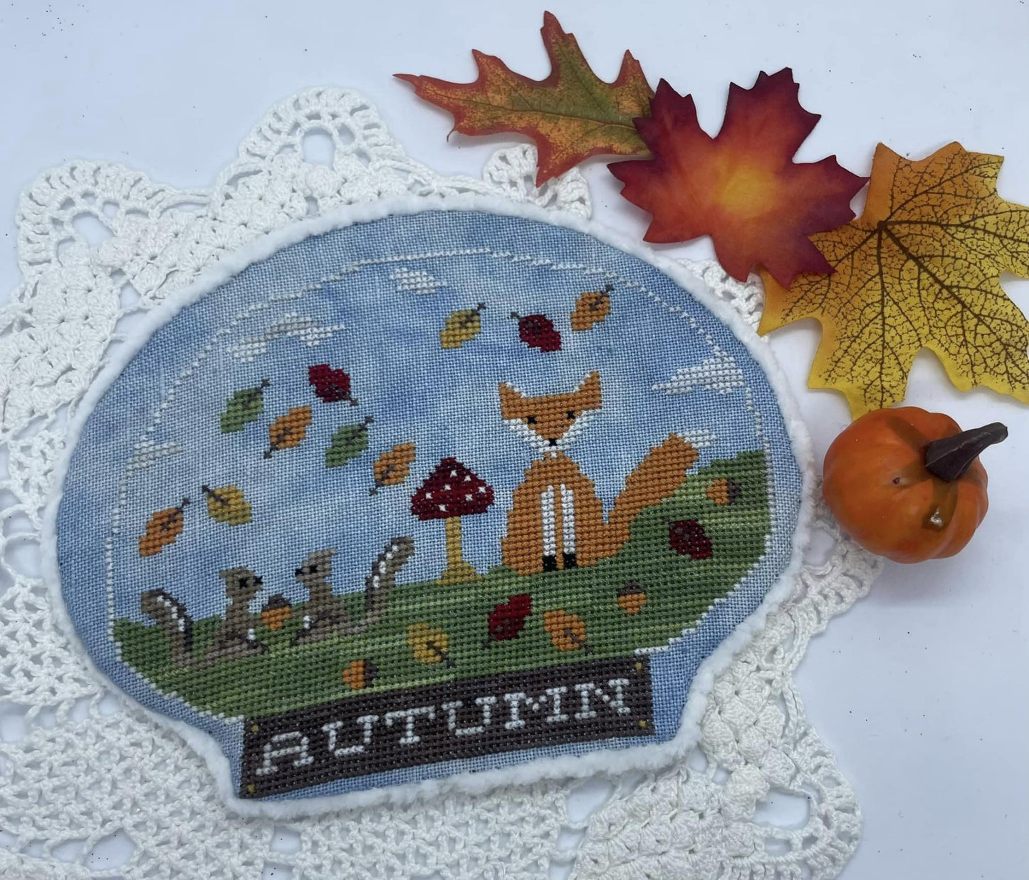 Autumn in a Snowglobe - Romy's Creations