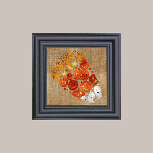 The Candy Corn of Mischief Cross Stitch Kit - Bent Creek
