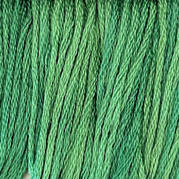 Fields of Green - Classic Colorworks 5 yards Hand-Dyed 6-strand 100% cotton cross stitch embroidery floss