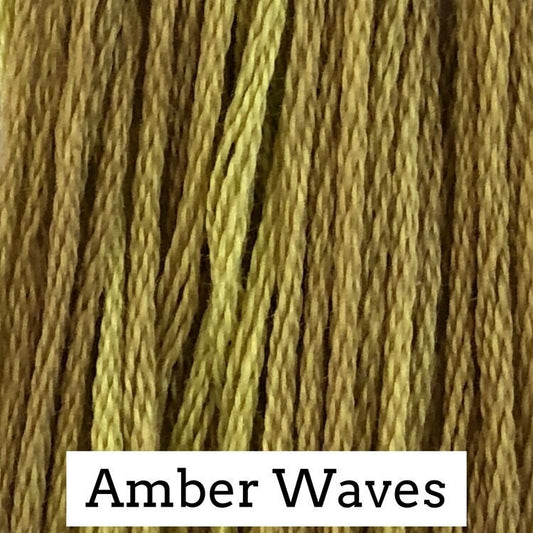 Amber Waves  5 yds Hand-Dyed, 6 Strand 100% Cotton Cross Stitch Embroidery Floss