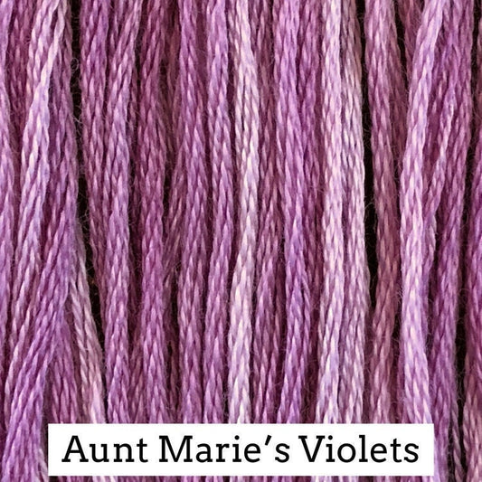 Aunt Marie's Violet - Classic Colorworks  5 yds Hand-Dyed, 6 Strand 100% Cotton Cross Stitch Embroidery Floss