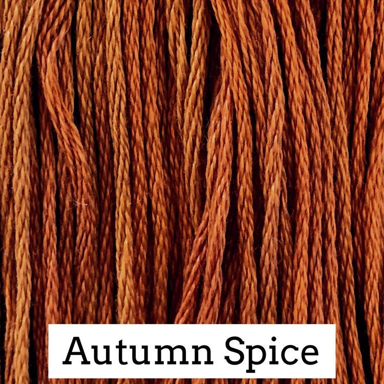Autumn Spice- Classic Colorworks - CCT-251- 5 yds, Hand-Dyed, 6 Strand, 100% Cotton Cross Stitch Embroidery Floss